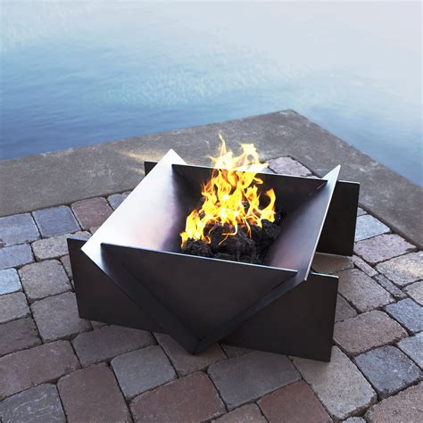 sheet metal fire pit|artistic fire pit steel designs.